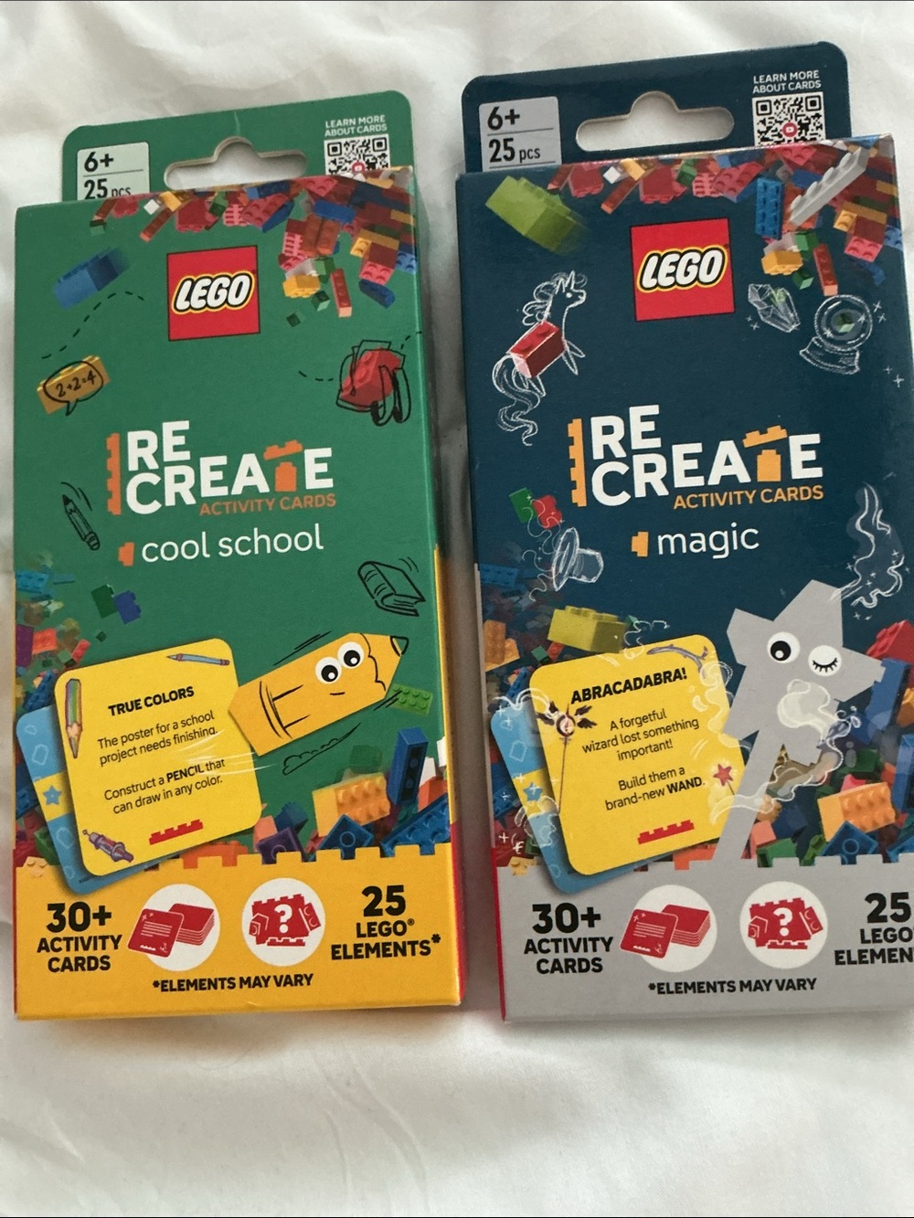 Lego Recreate Activity Cards - MAGIC & Cool School